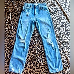 mother superior ‘the tomcat’ denim jeans, confession wash, sz 24